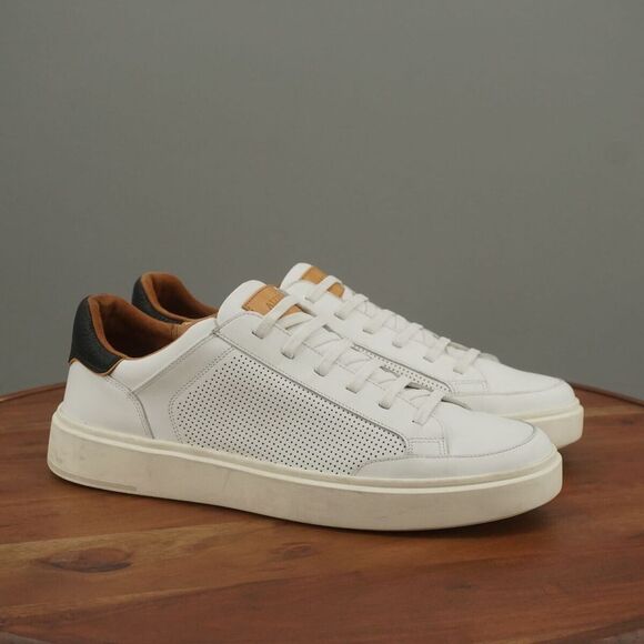 Allen Edmonds Other - Allen Edmonds Mens Oliver Slip On Stretch Lace Sneakers Size 13 D White Leather